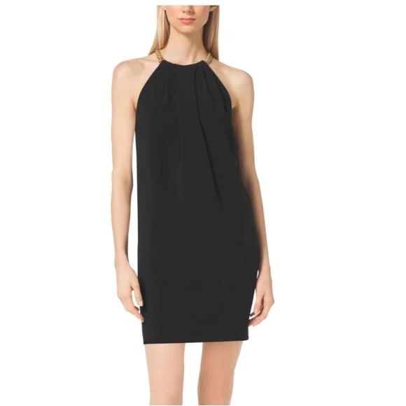 Michael Kors | Dresses | Michael Kors Gold Toned Accent Little Black Dress | Poshmark Michael Kors | Dresses | Michael Kors Gold Toned Accent Little Black Dress | Poshmark